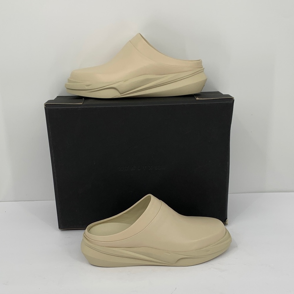 1017 Alyx 9SM Mono slide clog mule sand leather wedge chunky tan shoe new 39 9